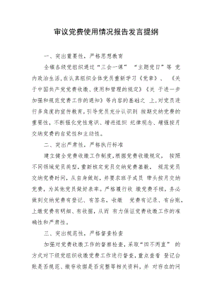 审议党费使用情况报告发言稿.docx