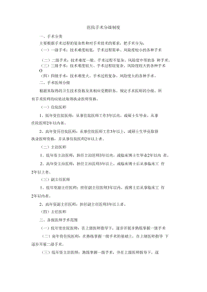 医院手术分级制度.docx