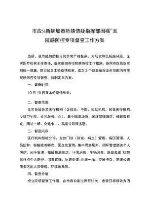 院感防控专项督查工作方案.docx
