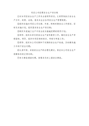 项目公司经理安全生产责任制.docx