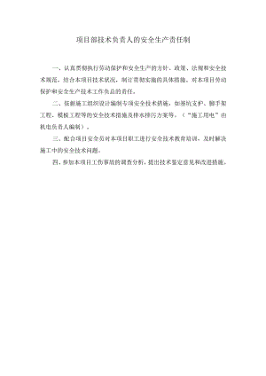 项目部技术负责人的安全生产责任制.docx
