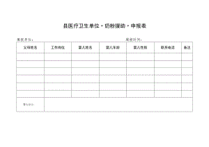 县医疗卫生单位“奶粉援助”申报表.docx