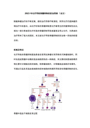 2023年化疗导致骨髓抑制的防治思路（全文）.docx
