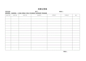 物业巡查记录表.docx