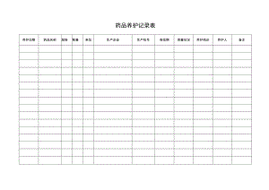 药品养护记录表.docx
