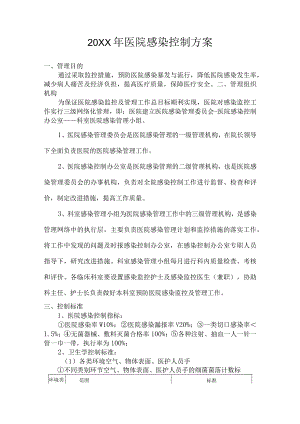 医院感染控制方案.docx