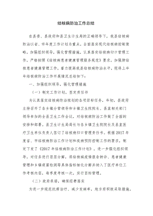 结核病防治工作总结.docx