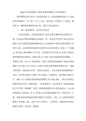 央企单位2023年纪检监察干部队伍教育整顿工作总结报告 （合计5份）.docx