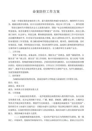 开展命案防控工作方案.docx