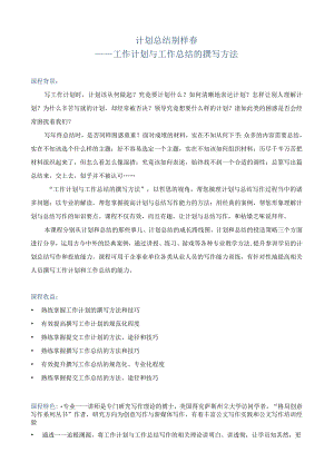 计划总结别样春.docx