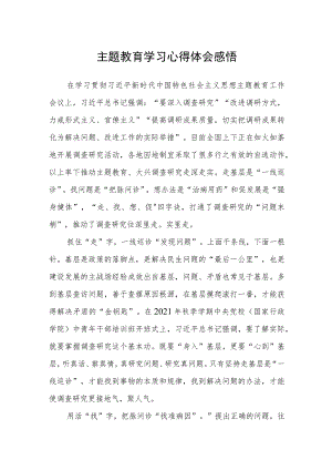 主题教育学习心得体会感悟.docx