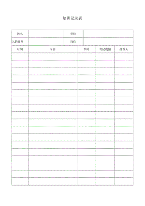 培训记录表.docx