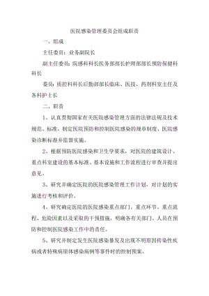 医院感染管理委员会组成职责.docx