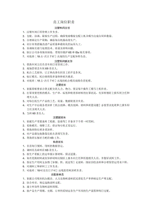 生产部门各人员岗位职责.docx
