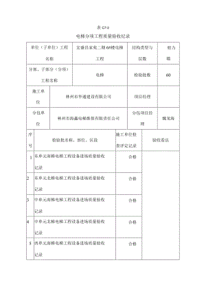 电梯分部(子分部)工程质量验收纪录(全).docx