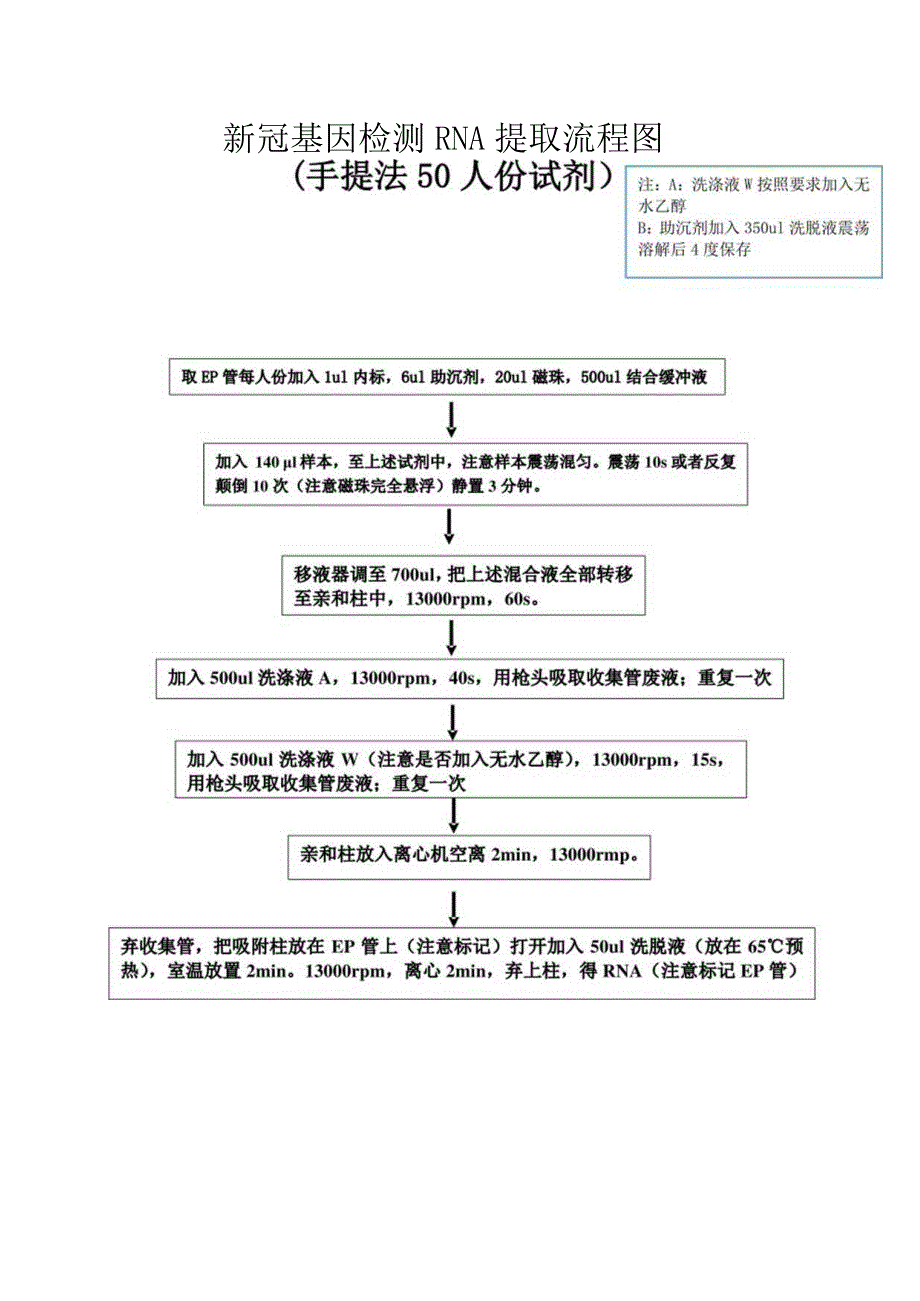 新冠基因检测 RNA提取流程图.docx_第1页