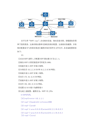 大学ospf期末考试复习部分参考代码.docx