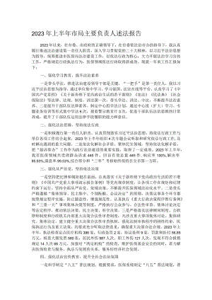 2023年上半年市局主要负责人述法报告.docx