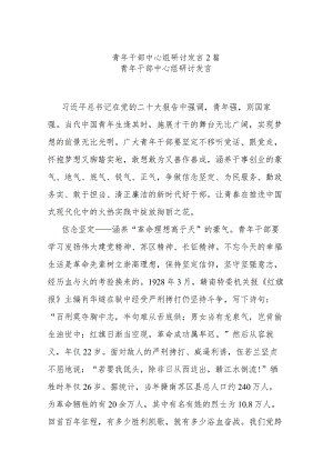 青年干部中心组研讨发言2篇.docx