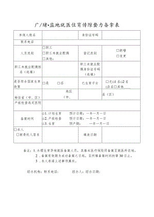 广东省异地就医生育保险登记备案表.docx