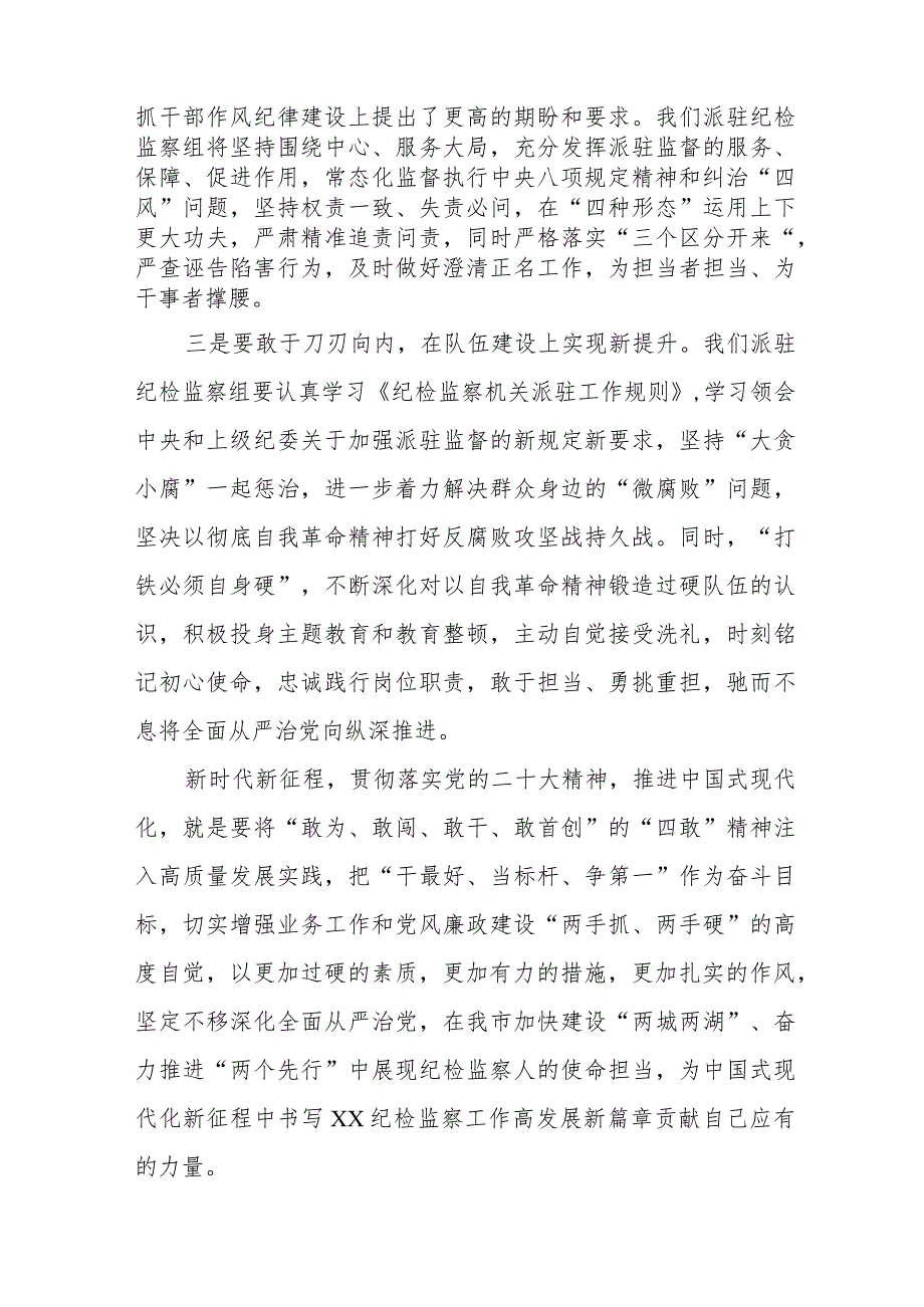 2023年纪检监察干部队伍教育整顿心得体会研讨发言材料七篇.docx_第2页