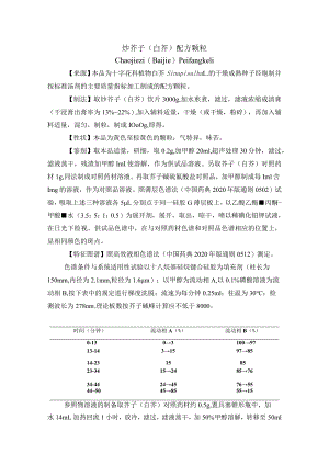 黑龙江省中药炒芥子（白芥）配方颗粒.docx