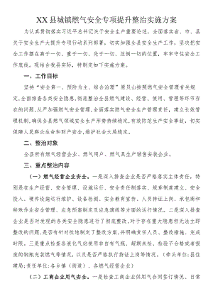 县城镇燃气安全专项提升整治实施方案.docx