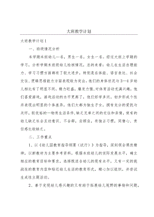 大班教学计划.docx