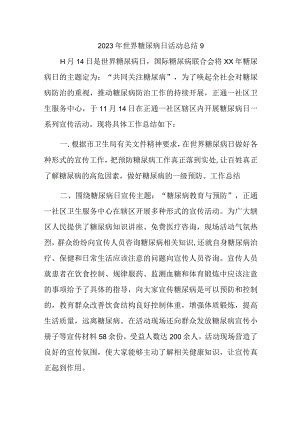 2023年世界糖尿病日活动总结9.docx