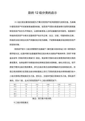 贷款的12级分类的启示.docx