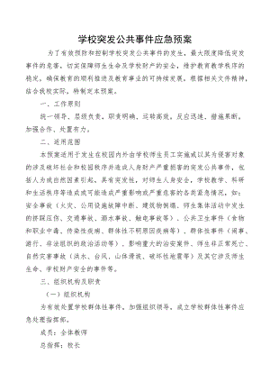 学校突发公共事件应急预案.docx