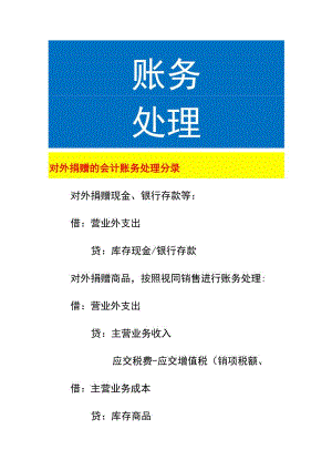 对外捐赠的会计账务处理.docx