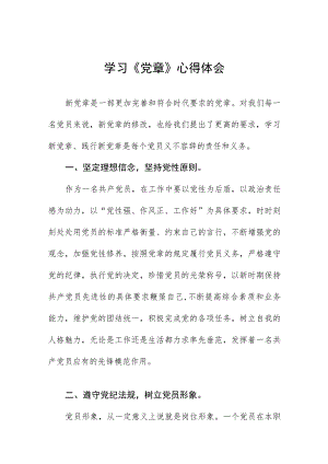 2023七一建党节学习新《党章》心得体会3篇.docx