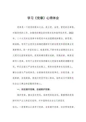 2023年党员学习新党章的心得体会五篇.docx