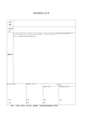 现场测量记录表.docx