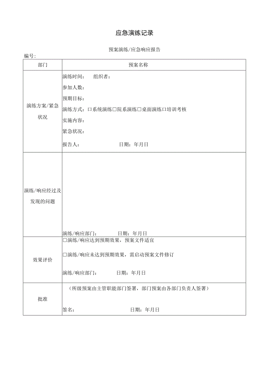 应急演练记录表.docx_第1页