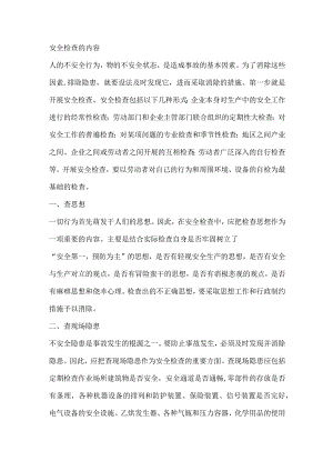 安全检查的内容.docx