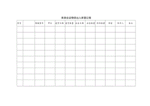库房会议物资出入库登记表.docx