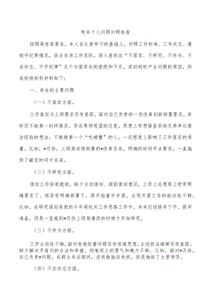 税务个人问题对照检查.docx
