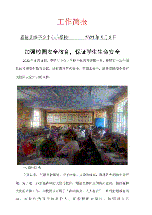 安全教育主题教研活动简报.docx