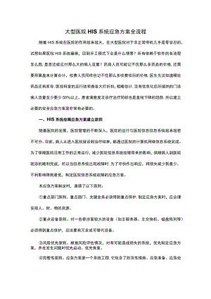 大型医院HIS系统应急方案全流程.docx