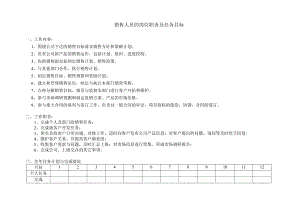 销售人员岗位职责及任务目标.docx