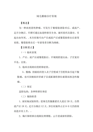 绒毛膜癌诊疗常规.docx