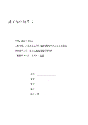 RK-09热控仪表及控制系统调试.docx