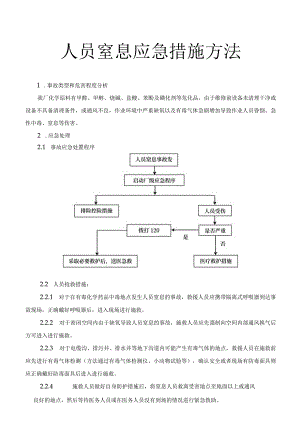 人员窒息事故应急措施方法范文.docx