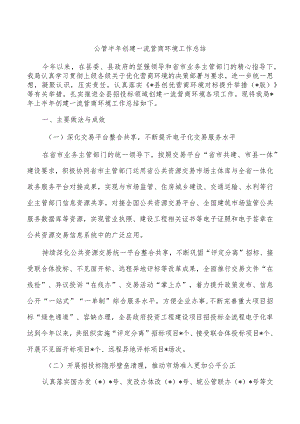 公管半年创建一流营商环境工作总结.docx