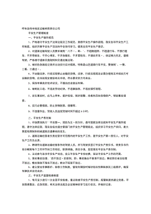 运输企业安全生产规章制度.docx