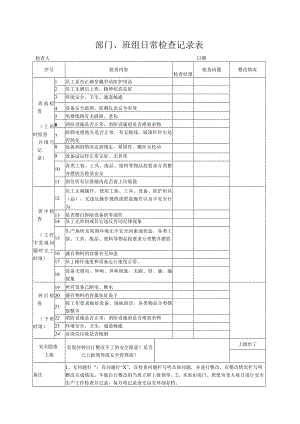 班组日常安全检查表.docx