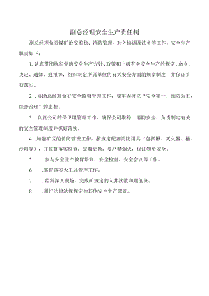 副总经理安全生产责任制.docx