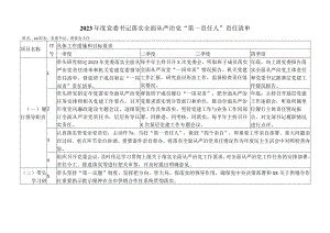 2023年度党委书记落实全面从严治党“第一责任人”责任清单.docx
